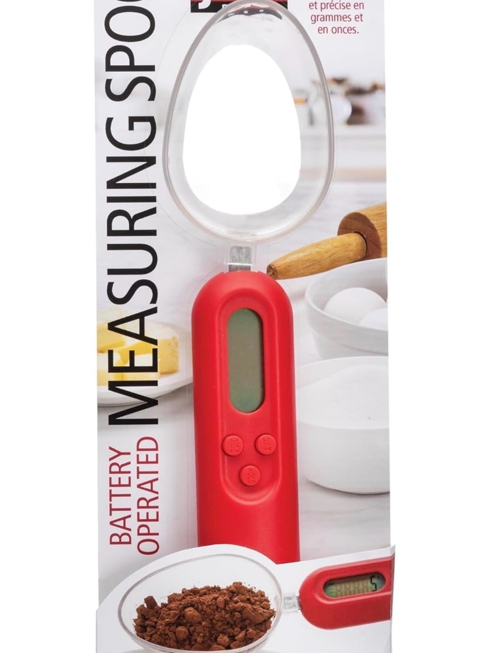 Joie Red Digital Measuring Spoon with LCD Display
